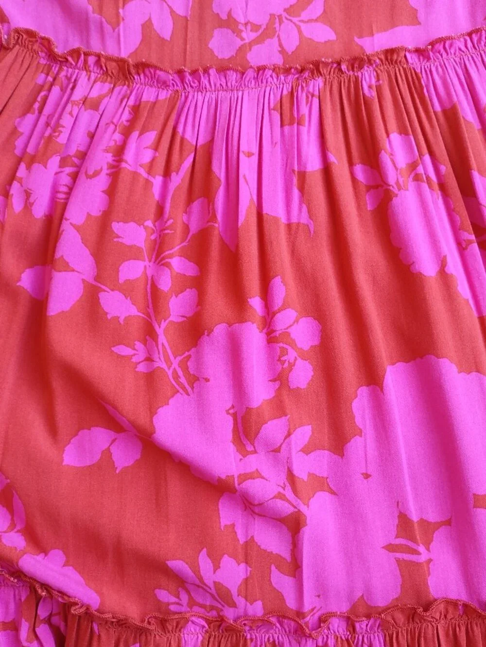 Anthropologie Abel The Label Maxi Dress Sz XSmall Angelica Tiered Ruffle Cottage - Picture 10 of 12